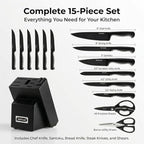 McCook® Knife Sets, German Stainless Steel Knife Block Sets - Image 3