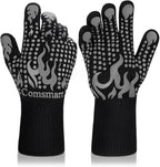 Comsmart BBQ Gloves, 1472 Degree F Heat Resistant Grilling Gloves Silicone by Comsmart