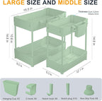 Sevenblue 2 Pack Under Sink Organizer, Under Bathroom Cabinet Organizer - Image 5
