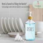 LOOCHICA Dish Clear Glass Soap Dispenser - Image 9