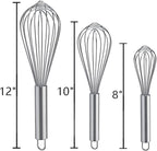 Whisks for Cooking, 3 Pack Stainless Steel Whisk for Blending, Beating and - Image 7