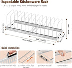 Housolution Cutting Board Organizer Rack, Expandable Baking Tray and Cookie - Image 3