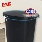 Glad 13 Gallon Trash Can | Plastic Kitchen Waste Bin - Image 3