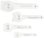 White Cat Measuring Cups & Spoons Gift Set – Ceramic Kitchen Tools - Image 6