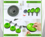 Collapsible Funnel Set of 3 | Silicone Pot Edge Soup Pour Spout | Food Grade - Image 2