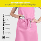 ROTANET Extra Large Apron for Men Adjustable Bib Aprons - Image 4