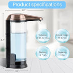 Secura 17oz Automatic Liquid Soap Dispenser, Touchless Battery Operated Hand - Image 8