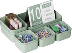 Plastic Drawer Organizers, Bathroom and Vanity Organizer Plastic Tray, Makeup by Homhut
