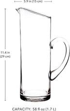 Glass Water Pitcher with Spout – Elegant Serving Carafe - Image 3