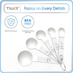 TILUCK Measuring Cups & Spoons Set, Stackable Cups and Spoons, Nesting Measure - Image 5