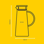 JoyJolt Glass Pitcher with Lid - 50oz Borosilicate Water Carafe - Image 4