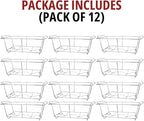 COMFICOVE 12 Pack Chafing Wire Rack Buffet Stand Chrome Frame - Image 6