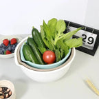 Set of 3 Mixing Bowls with Pour Spout-Nesting Design Saves Space - Image 8