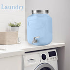 2 Gallon Drink Dispenser with 18/8 Stainless Steel Spigot, Sun Tea Glass Mason - Image 6