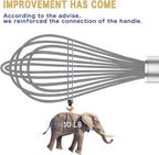 OYV Grey Silicone Whisk, Professional Whisks - Image 4