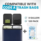Simpli-Magic 60 Liter / 16 Gallon Rectangular Hands-Free Dual Compartment - Image 7