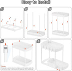 Ukeetap 2 Pack Multi-Purpose Pull-Out Storage Organizers, Under Sink & Cabinet - Image 7