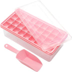 Silicone Ice Cube Tray with Leak-Proof Lid & Storage Bin by CZWLHG