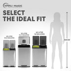 SIMPLI-MAGIC 50 Liter / 13.2 Gallon Soft-Close, Smudge Resistant Trash Can - Image 4