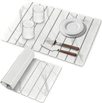Large Stone Dish Drying Mats for Kitchen Counter, Fast Drying Collapsible Dish by tdcokhe