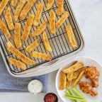 Nordic Ware Oven Crisp Baking Tray 2pc Set Includes Pan and Rack; Natural - Image 5