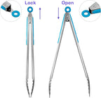 304 Stainless Steel Kitchen Cooking Tongs - Image 3