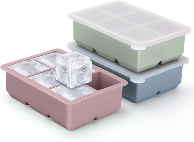 Excnorm Silicone Ice Cube Trays 3 Pack by Excnorm