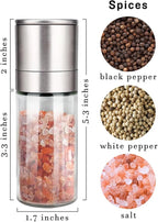 Gulex® Salt Grinder Pepper Mill, Refillable, Adjustable Coarseness Black Pepper - Image 2