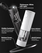 Upgraded Larger Capacity Electric Salt and Pepper Grinder Set Rechargeable - Image 7