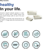 LE TAUCI Deep Casserole Dishes for Oven, 13.7”x9.6” Ceramic Baking Dish Set - Image 9