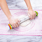 Rolling Pin and Pastry Baking Mat Set, Rolling Pins - Image 3