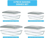 KOMUEE 8 Pieces Glass Baking Dish - Image 2