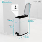 Home Zone Living 4 Gallon Kitchen Trash Can - Image 2