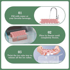 Mini Ice Cube Tray for Freezer: Small Plastic Ice Cubes Trays for Freezer - Image 6