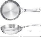 Mini Sauce Pan, Tri-Ply Stainless Steel Pot - Image 2