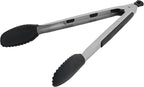 Farberware Silicone-Tipped Locking Kitchen Tongs – Heat Resistant, Nonstick Safe by Farberware