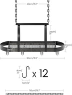 CHOEZON Hanging Pot Rack, Pot Hanger - Image 4