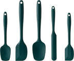 Silicone Spatula Set, 5 Piece Food Grade Rubber Spatulas by Hoewina