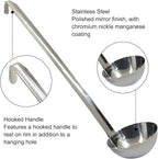 4 Oz Stainless Steel Ladle, 11.8" Long Handle Length - Image 3