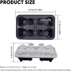 4 Cavities 3D Cat Ice Cube Molds, Cute Cat Shape Ice Mold, Large Ice Cube Tray - Image 2