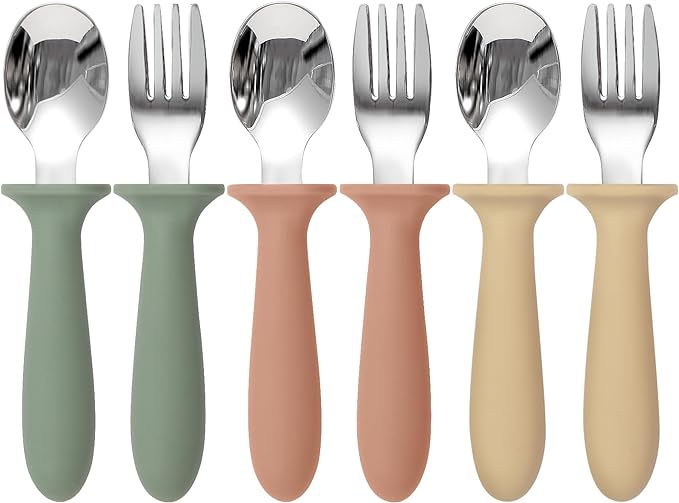 Eascrozn 6 Pack Toddler Utensils, kids Silverware by Eascrozn