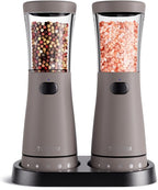 Electric Salt and Pepper Grinder Set by Tomeem