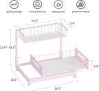 Saydear Under Sink Organizer Storage 2-Tier Premium Metal Pull-Out Kitchen - Image 6