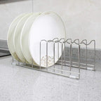 FLSEPAMB Lid Organizer Pot Lid Organizer 10-Tier Pot Lid Rack Holder Suitable - Image 8