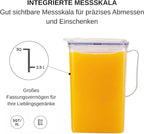 LocknLock Aqua Fridge Door Water Jug | Clear Pitcher | BPA Free Plastic Pitcher - Image 6