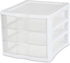 Sterilite ClearView Compact Stacking 3 Drawer Storage Organizer System - Image 6