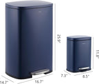 happimess HPM1006J Connor Rectangular 13-Gallon Trash Can - Image 4