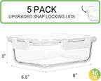 Glass Meal Prep Containers - Image 2