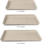 Martha Stewart Gallen 3-Piece Cookie Sheet Set – 13", Ceramic Nonstick - Image 3