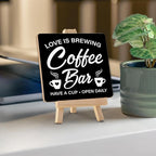 Coffee Signs, Coffee Bar Wood Sign - Image 4